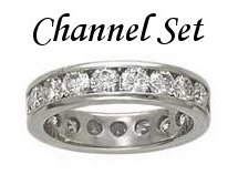 Diamond Channel Set Rings